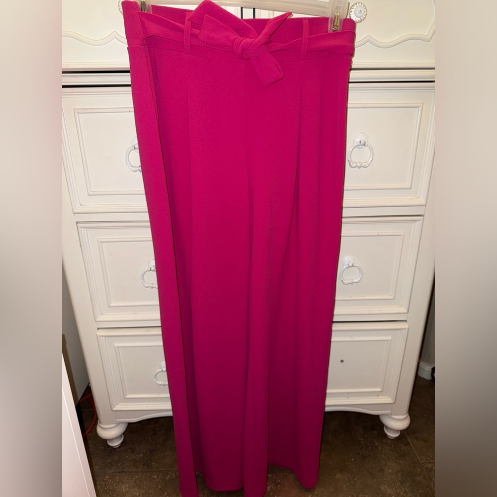 Women’s pink wide leg trouser pants